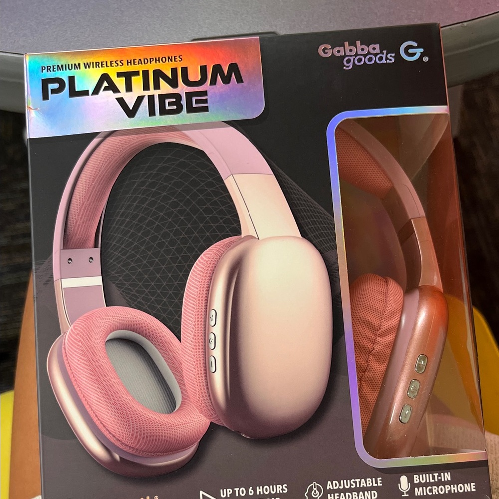 Platinum Vibe Pink Wireless Headphones